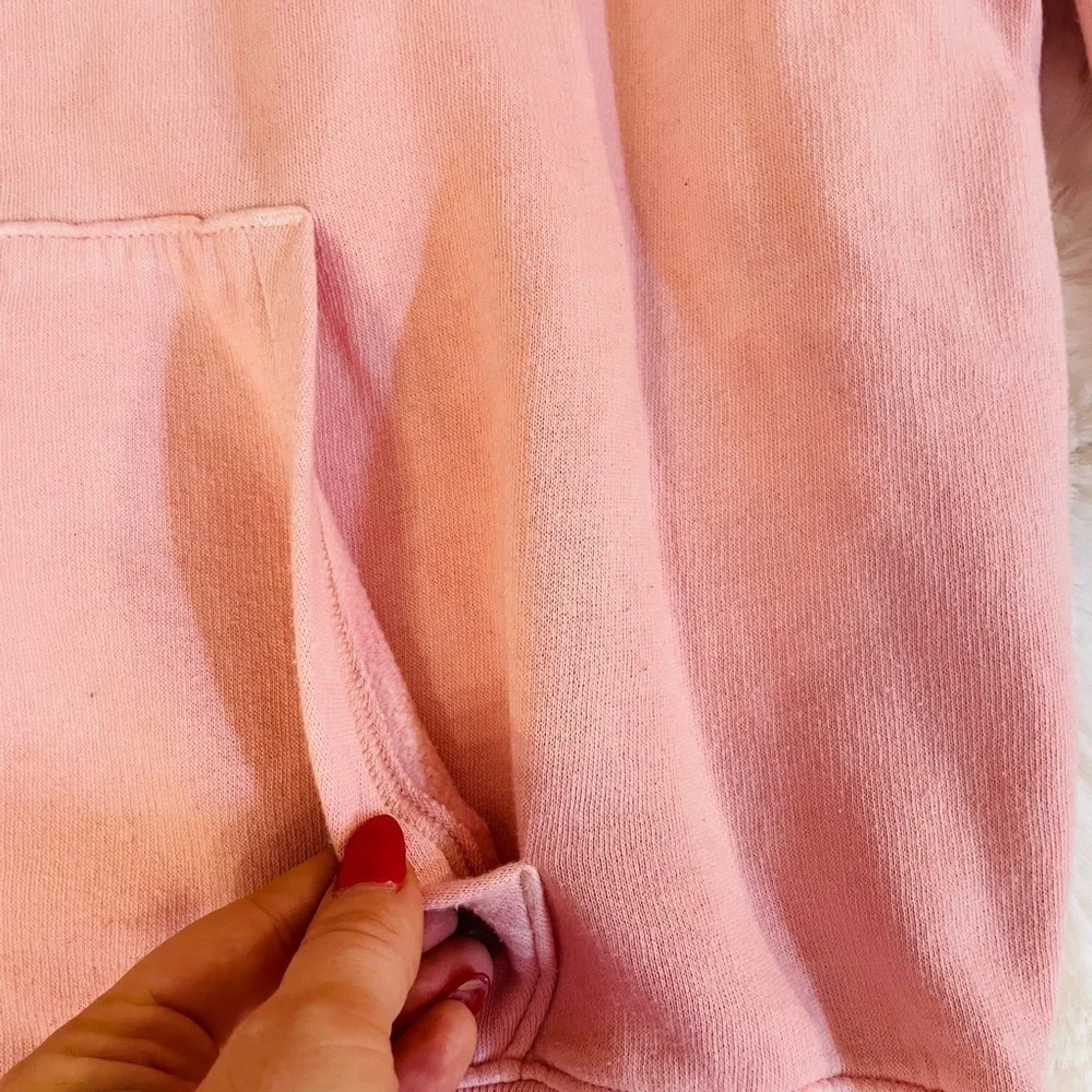 PINK Victoria’s Secret Pink Dip Tie Dye Campus Pullover Hoodie Sweatshirt Size S